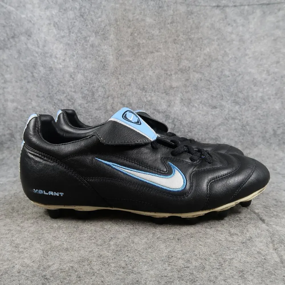 Nike Shoes Womens 9 Soccer Cleats Volant FG-E Black Leather Lace Up Low Athletic